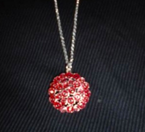 poppy cluster necklace