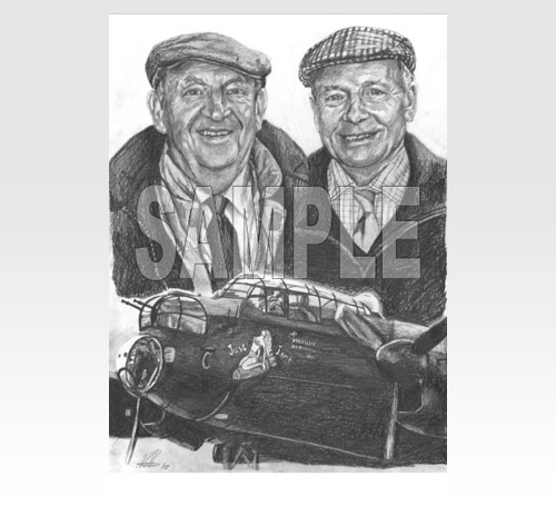 Two farmers and a Lancaster print
